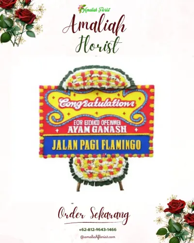 Bunga Papan Congratulation di Kalampangan